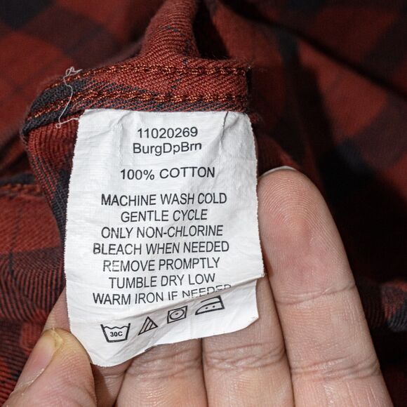 CC Filson Co Women's Button up alaskan Shirt in Brick Red Plaid Size Small - Picture 5 of 8